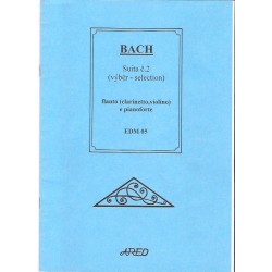 Bach J.S. - Suita č.2 pro flétnu nebo klarinet a klqavír